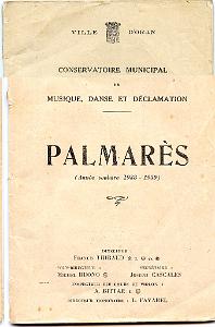 PAMARES 1938 1 ER PRIX PIANO AMAR LYDIE  MAMAN DE MICHELE KALFON (1)